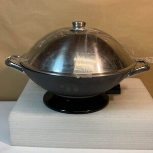 Meyer Stainless Steel Electric Wok with Lid